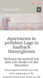 Mobile Screenshot of apartments-saalbach.com